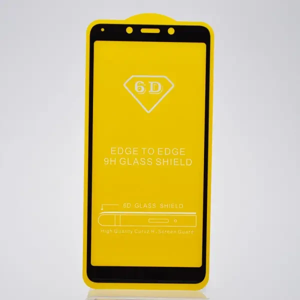 Скло захисне Full Glue для Xiaomi Redmi 6/6A в тех. упаковці- чорний