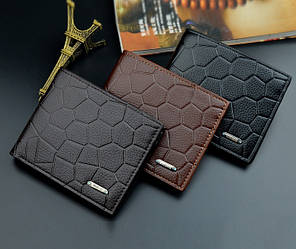 Стильний чоловічий гаманець портмоне класичний екошкіра