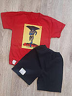 Костюм для мальчика на лето шорты и футболка Бетмэн Batman
