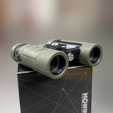 Бінокль Konus Patrol 10x26 WP, колір Олива, чохол, наший ремінь, компактний, водонепроникний (#2366), фото 1
