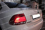 Cпейлер Фольксваген Поло 5 седан (спойлер на кришку багажника Volkswagen Polo 5), фото 6