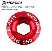 Болт MEROCA для зажима шатунов Hollowtech, резьба M20, красный