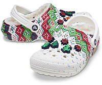 Сабо Crocs Classic Lined Holiday Charm, W8