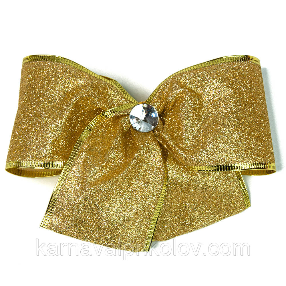 Бант різдвяний золотий 1шт 9247