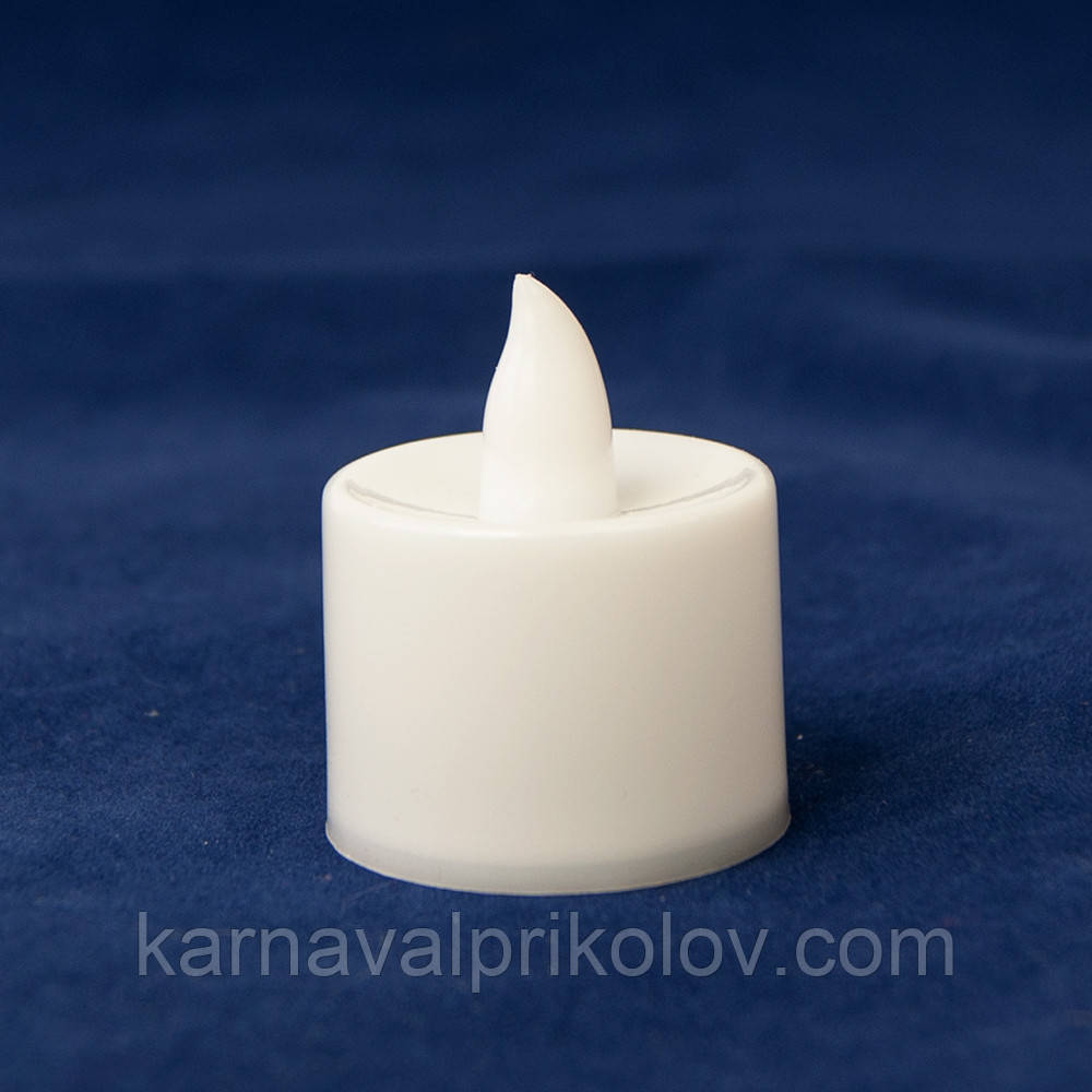 Свічка LED світня 3,5х4,5см (свічення біле)