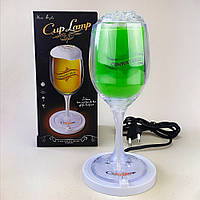 Декоративний нічний світильник Келих (зелений)