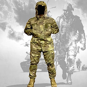 Котоновий Костюм для військових Горка (44-60р) бойовий костюм Гірка тактичний камуфляж Мультикам осінь літо 56