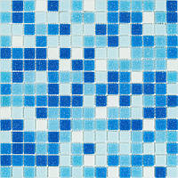 Мозаика Stella di Mare R-MOS B1131323335 микс голубой-5 на сетке 20x20 за 1 ШТ