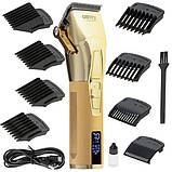 Машинка для стрижки акумуляторна + насадки Camry CR 2835 (до 180 хв роботи, керамічне лезо), фото 5