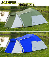 Палатка туристическая Acamper Monsun 4 зеленая