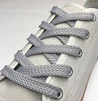 Шнурки плоские Тип 4.7 100 см Светло-серый