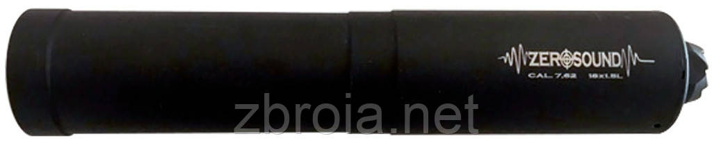 Глушник Zero Sound STEEL кал. 7,62. Різь М18х1.5LH (на ПКМ)