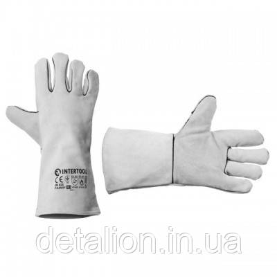 Рукавичка замшева сіра INTERTOOL SP-0009, фото 1