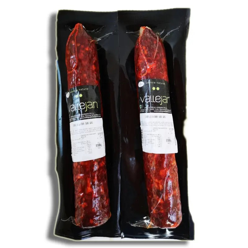 Ковбаса Чорізо Vallejan Chorizo Extra (Гостра), 500г