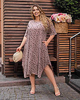 Жіноче літнє плаття із софту вільного крою рр.50-52, 54-56,58-60,62-64, фото 4