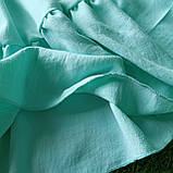 Легенька літня бірюзова підліткова сукня на дівчинку креп-жатка На спинці на зав'язочках р. 146, фото 6