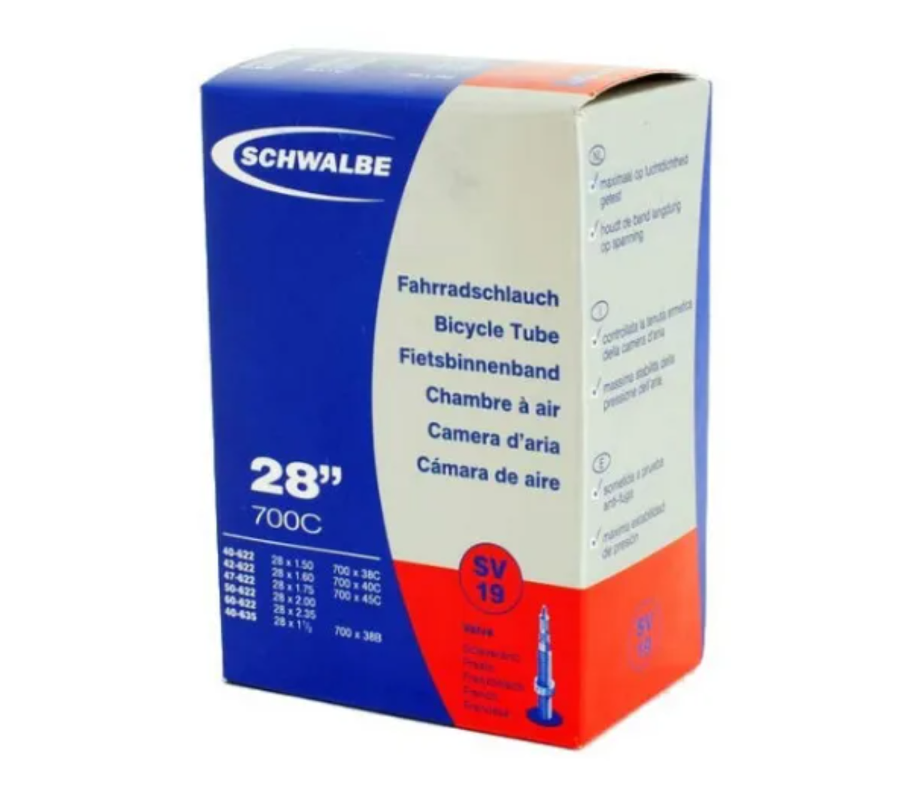 Камера 27.5/29x1.50-2.40 (40/62-584/635) SCHWALBE SV19 40 mm EK