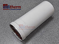 Подовжувач димоходу турбо котла 60/100 0,5 м.