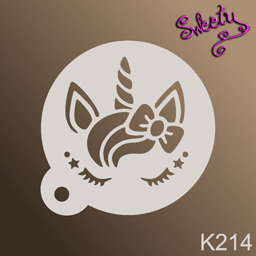 Трафарет для Аквагрима Многоразовые Единорог, Stencils By Sweety ...