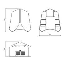 Сушарка для рук Qtap Dart настінна QT171GR42920 Grey, фото 2