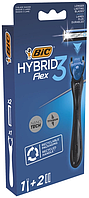 Станок для гоління BIC Flex 3 Hybrid (2 змінні касети)