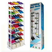 Полка органайзер стеллаж подставка для обуви Amazing Shoe Rack на 30 пар LK202209-46/LK202301-20