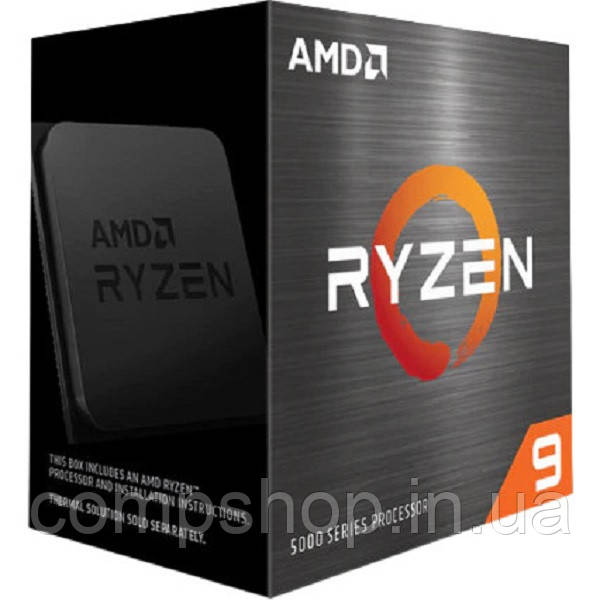 Процесор Процесор AMD sAM4 Ryzen 9 5900X  12C/24T, 3.7-4.8GHz, 105Вт  Box (без охолоджувача) (код 120301)