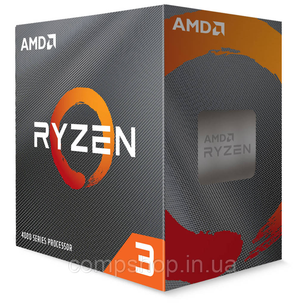 Процесор CPU AMD  Core 4   Ryzen 3   4100  3,8GHz-4,1GHz(Turbo)/4Mb/65W (100-100000510BOX) sAM4 Box  (код