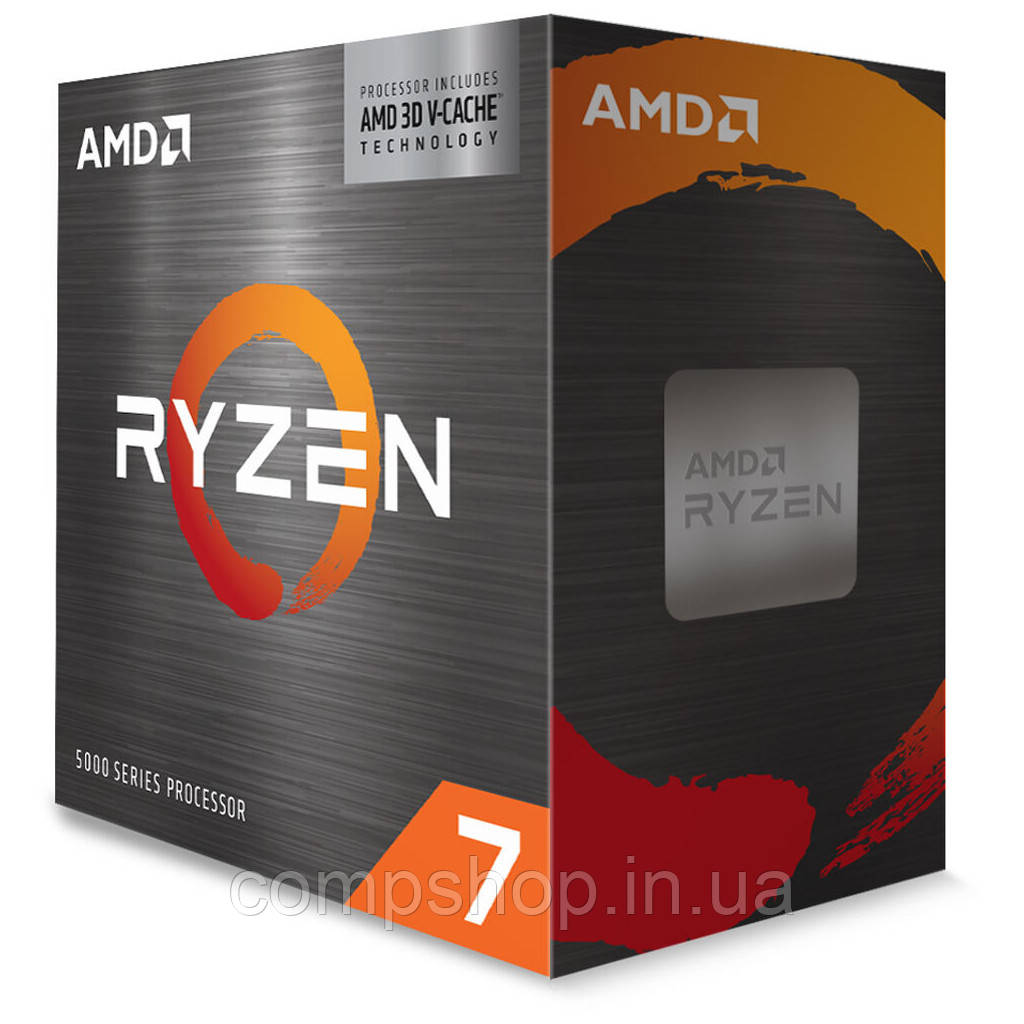Процесор Процесор AMD sAM4 Ryzen 7 5800X3D  8C/16T, 3.4-4.5GHz, 105Вт  Box (без охолоджувача) (код 130740)