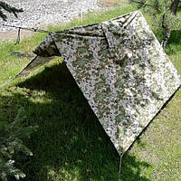 Дождевик влагозащитная накидка тент, палатка пиксель размер S