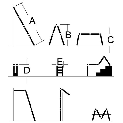 Драбина шарнірна Кентавр 4×3 м (0,89 м) - фото 5 - id-p1862197089