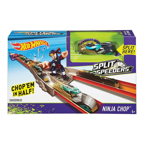 Трек Хот Вілс Блискавичні половинки Атака Ніндзя Action Track Set Split Speeders Ninja Chop, фото 1