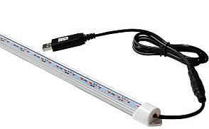 Фітосвітильник для рослин 9Вт 5В SMD2835 IP20 повного спектру 0.5м з USB від павербанка