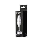 Металева анальна пробка DOXY Butt Plug SMOOTH, гладка, діаметр 3,3 см, фото 2