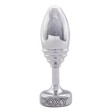 Металева анальна пробка DOXY Butt Plug RIBBED, ребриста, діаметр 3,3 см, фото 1