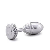 Металева анальна пробка DOXY Butt Plug RIBBED, ребриста, діаметр 3,3 см, фото 5