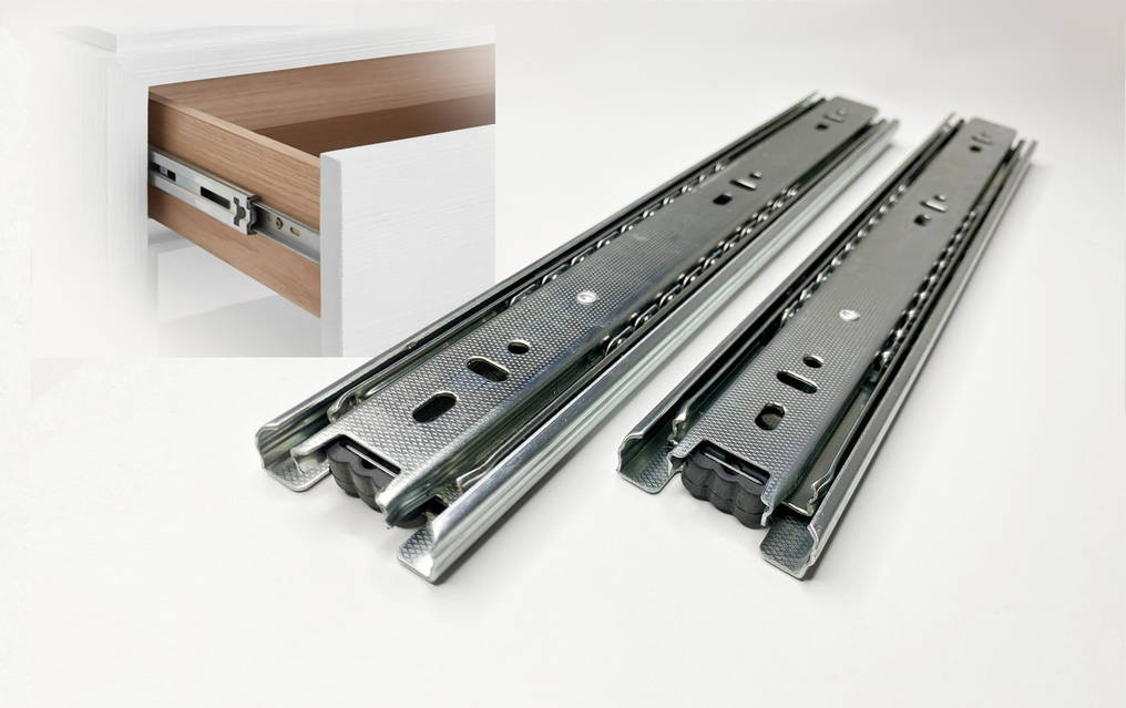 Телескопические направляющие полного выдвижения 250мм h-43мм (2шт