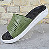 Шльопанці чоловічі сланці Luck Line, Зелені шльопанці із силікону на пінковій підошві, фото 8