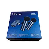 Fifine M8 петличний бездротовий подвійний мікрофон для смартфона з роз'ємом Type-C + перехідник для iPhone, фото 4