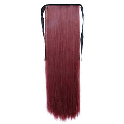 Штучний накладний хвіст на стрічці. Колір #33 Сливовий