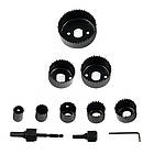 Набір для свердління отворів у деревині гіпсокартоні пластику 11 предметів Без бренда, фото 2