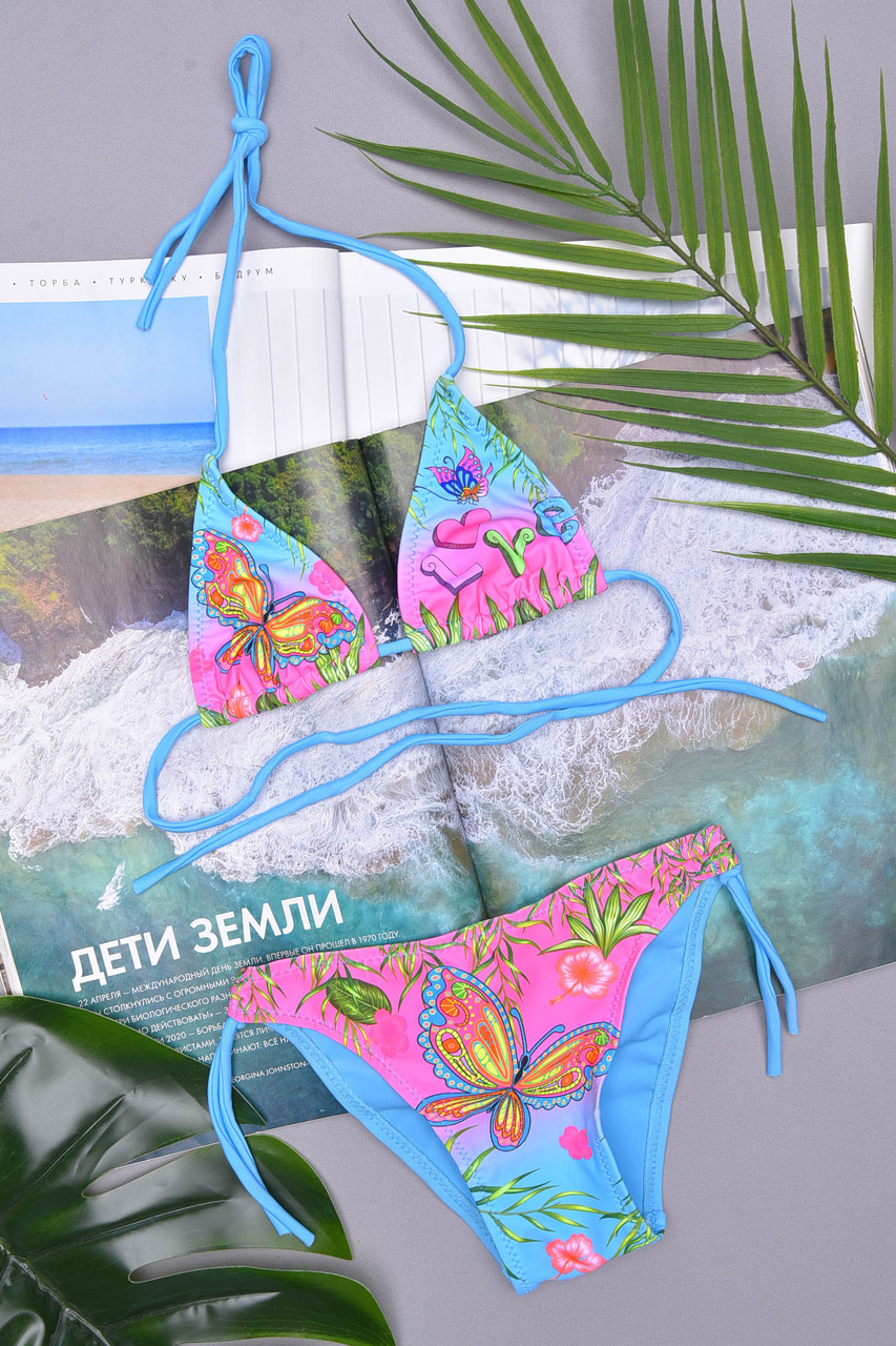 Купальник дитячий блакитного кольору р.28 158053M, фото 1