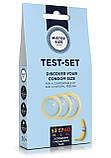 Набір презервативів Mister Size test-set 53–57–60, 3 розміри + лінійка, товщина 0,05 мм Кітті, фото 4