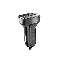 Зарядное устройство USAMS US-CC087 C13 2.1A Dual USB Car Charger, Черный