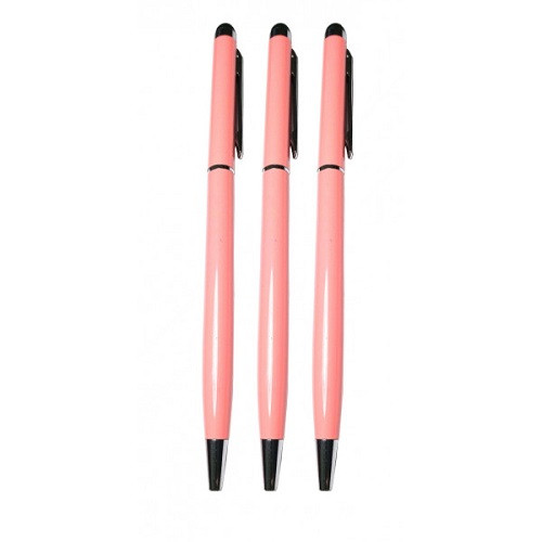 Стилус-ручка для ємнісних екранів Value S0791x3 3шт рожевий