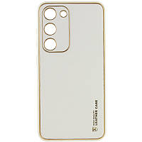 Шкіряний чохол Xshield для Samsung Galaxy S23+, Білий / White