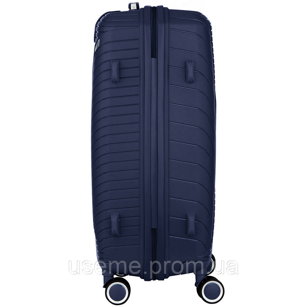 2E Набір пластикових валіз , SIGMA,(L+M+S), 4 колеса, темно-синій USE - фото 10 - id-p1862306553