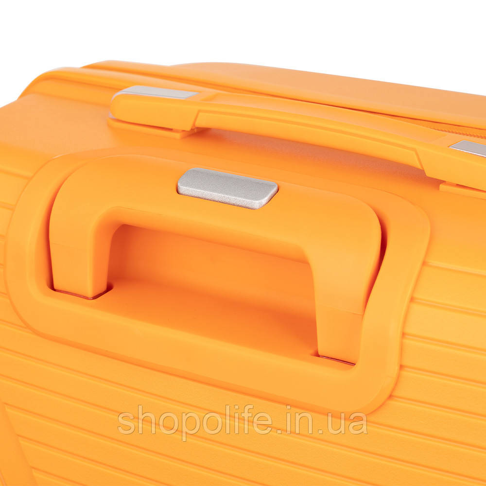 2E Набір пластикових валіз , SIGMA,(L+M+S), 4 колеса, помаранчевий SPL - фото 6 - id-p1862305445