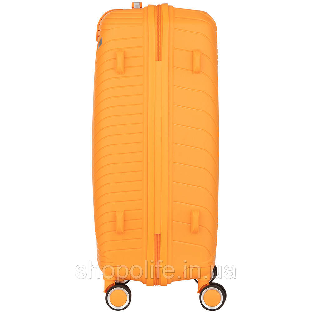 2E Набір пластикових валіз , SIGMA,(L+M+S), 4 колеса, помаранчевий SPL - фото 10 - id-p1862305445
