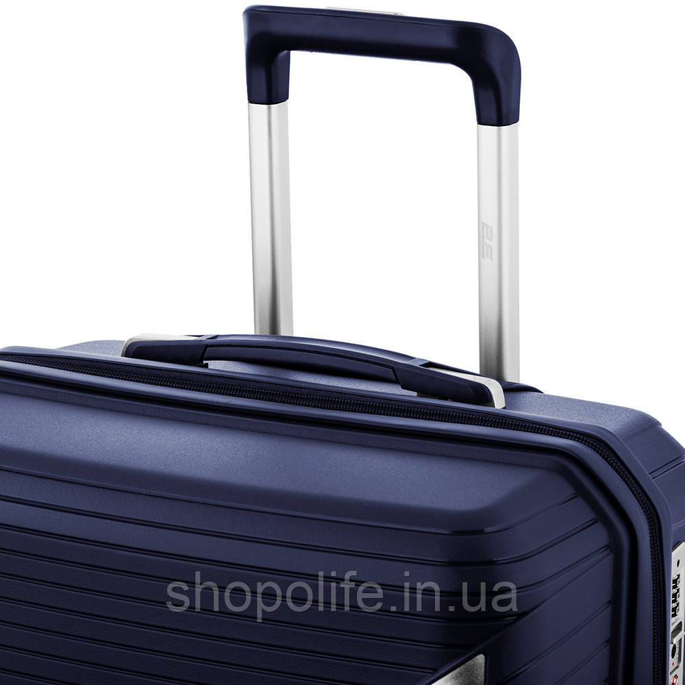 2E Набір пластикових валіз , SIGMA,(L+M+S), 4 колеса, темно-синій SPL - фото 9 - id-p1862305446